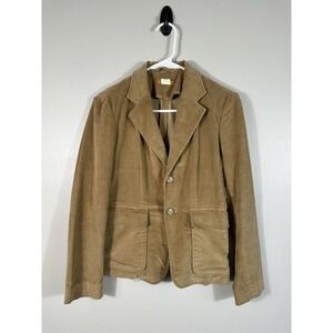 J Crew Blazer Womens Extra Small Tan Corduroy Y2K Preppy Academia